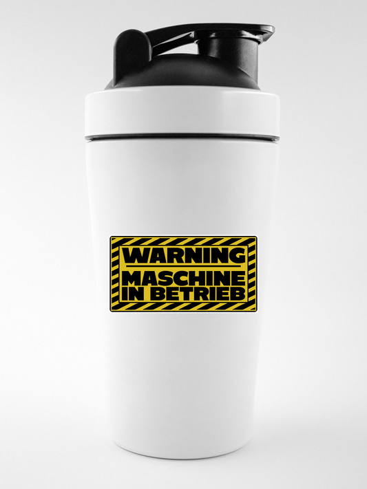 WARNING MASCHINE EDELSTAHL-SHAKER