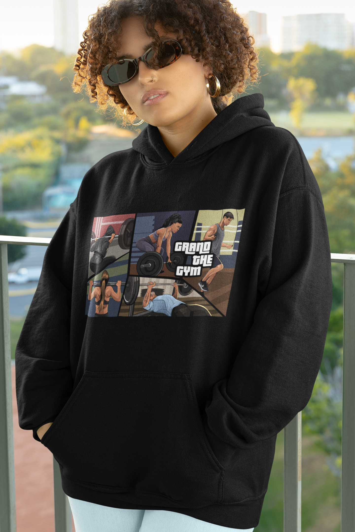 GRAND THE GYM OVERSIZED HOODIE